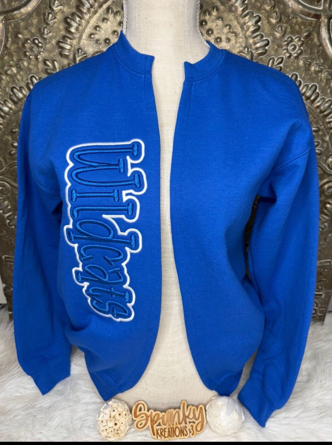 Youth Sweatshirt Cardigan One Side Design